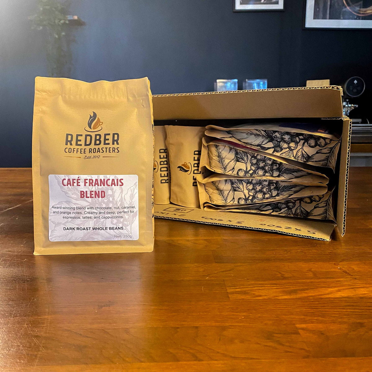Café Français Blend – 250g Coffee Merchandise (Wholesale) – Redber Coffee