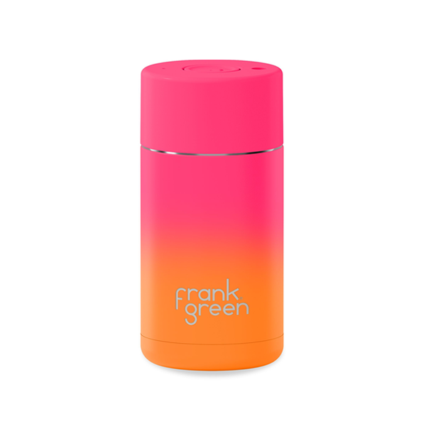 Frank Green 12oz Ceramic Reusable Cup Gradient with Push Button Lid - Summer Sunset