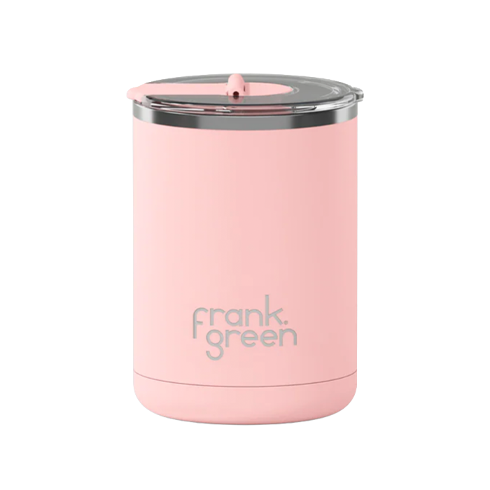 Frank Green 12oz/355ml Ceramic Coffee Cup with Hinged Lid - Blushed