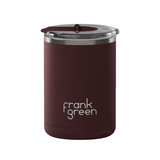 Frank Green 12oz/355ml Ceramic Coffee Cup with Hinged Lid - Chocolate