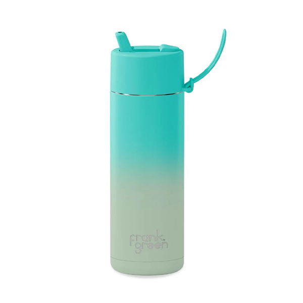 Frank Green 20oz/595ml Ceramic Reusable Straw Bottle -  Bondi Bliss