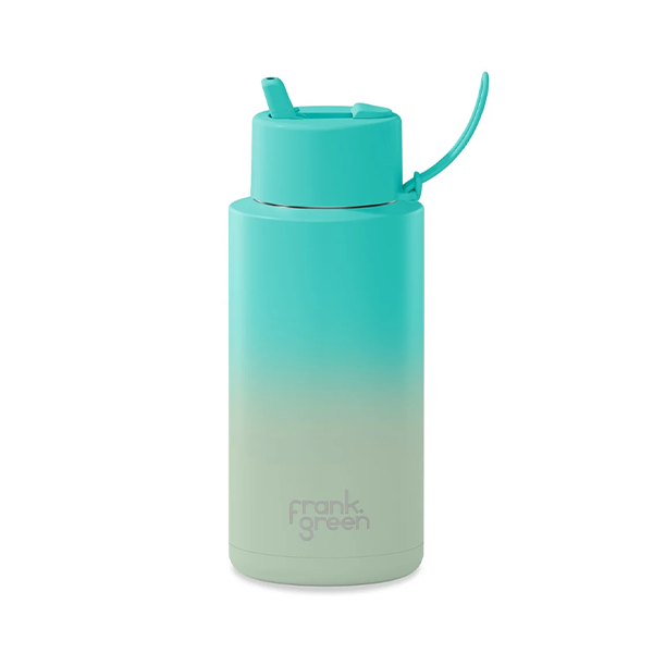 Frank Green 34oz/1005ml Ceramic Reusable Straw Bottle -  Bondi Bliss