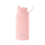 Frank Green 34oz/1005ml Ceramic Reusable Bottle with Flip Straw - Blushed