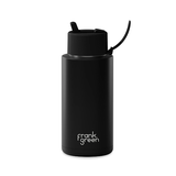 Frank Green 34oz/1005ml Ceramic Reusable Bottle with Flip Straw - Midnight