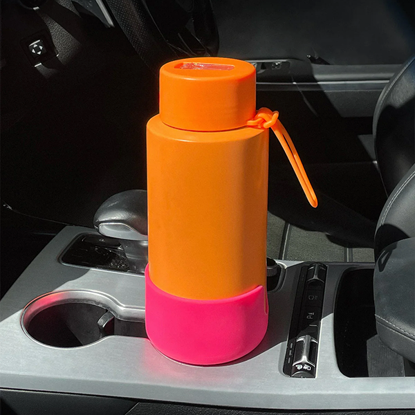 Frank Green Car Cup Holder Expander - Neon Orange