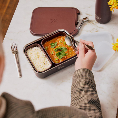 Frank Green Lunch Container with Silicone Lid - Chocolate