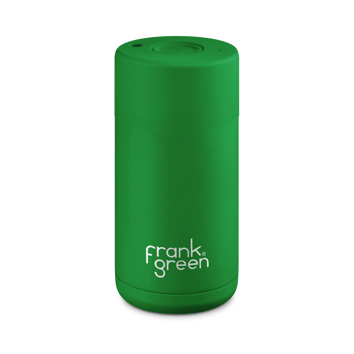 Frank Green 12oz/355ml Ceramic Reusable Cup with Button Lid - Evergreen