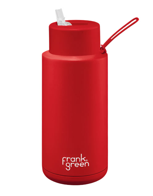 Frank Green 34oz/1005ml Ceramic Reusable Bottle - Atomic Red