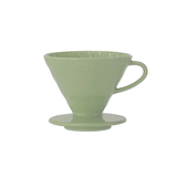 Hario V60 02 (2 Cups) Ceramic Coffee Dripper - Smokey Green