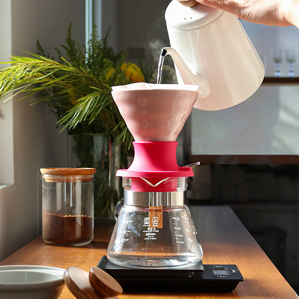 Hario V60 Switch & Match Ceramic Dripper Size 02 - Matte Pink