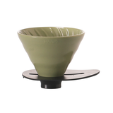 Hario V60 Switch & Match Ceramic Dripper Size 02 - Oil Green