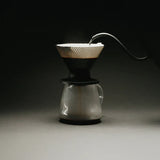 Hario V60 Dripper Neo - Size 02 Pouring over coffee grinds