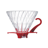 Hario V60 Glass Coffee Dripper Size 02 - Red