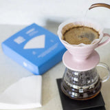 Hario X Project Waterfall V60 Coffee Filter Papers Size 02 (100 pack) - White