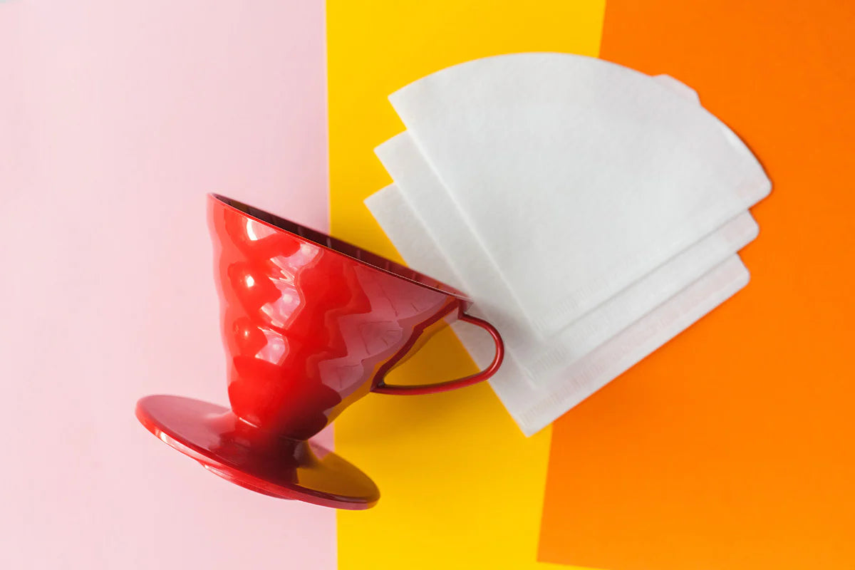 Hario V60 01 (1 Cup) Plastic Coffee Dripper - Red