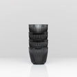 Featuring the same iconic fins as HuskeeCup, Renew is made from a trademarked Co-polyester, has a glass-like appearance, and is made from 50% post-consumer recycled material.   The 6oz is considered a small size in most cafes and is suitable for cappucinos, long blacks, flat whites or sparkling water.   6oz Renew Cup in a pack of 4.   Compatible with Classic Renew Saucer.