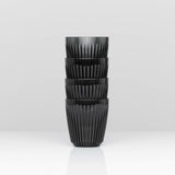 HuskeeRenew Reusable 8oz Coffee Cups 4 Pack - Smoke