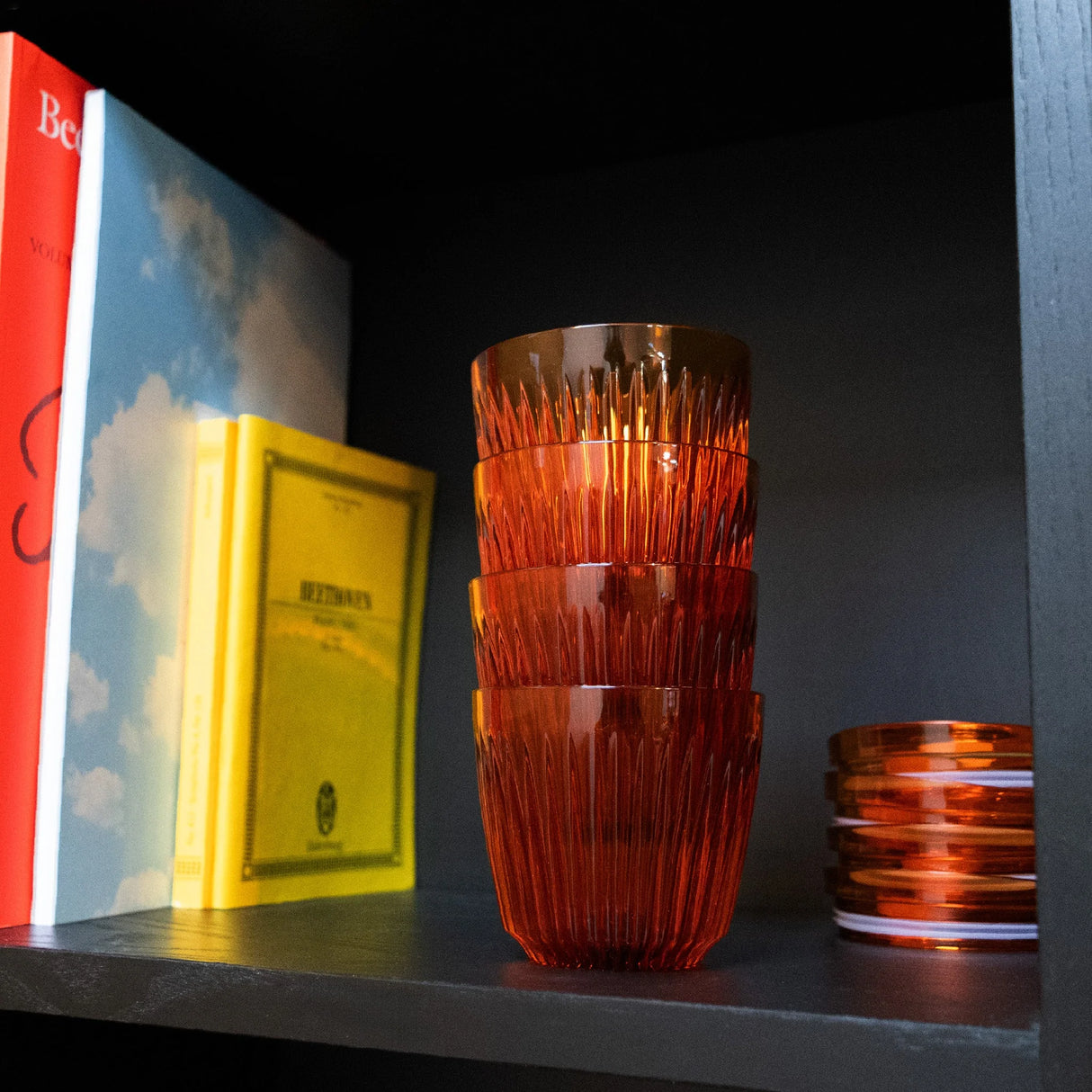 HuskeeRenew Reusable 6oz Coffee Cups 4 Pack - Amber