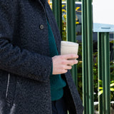 Huskee Reusable 8oz Coffee Cup with Lid - Natural