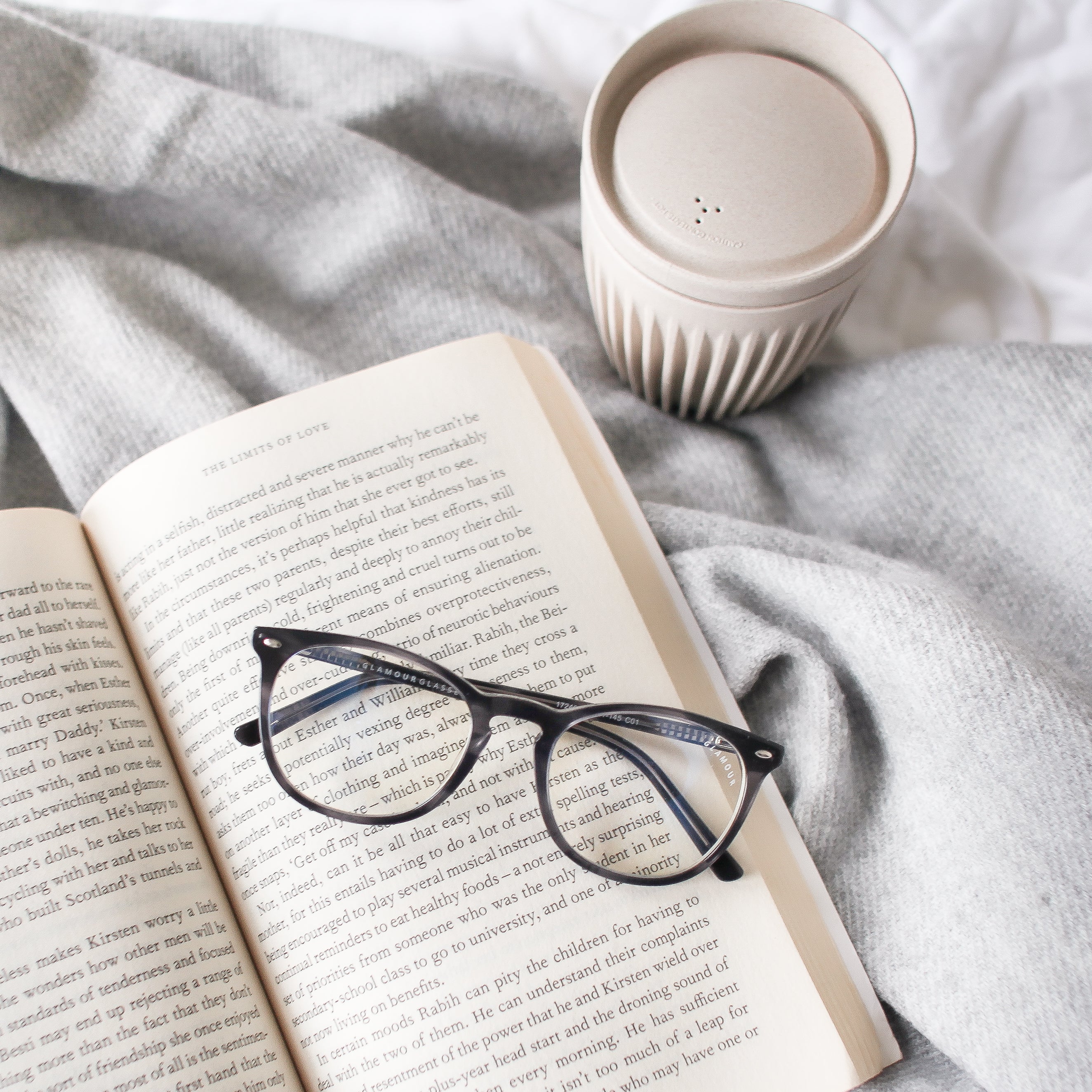 Huskee Reusable 12oz Coffee Cup with Lid - Natural