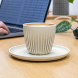 Huskee Reusable 6oz Coffee Cups 4 Pack - Natural