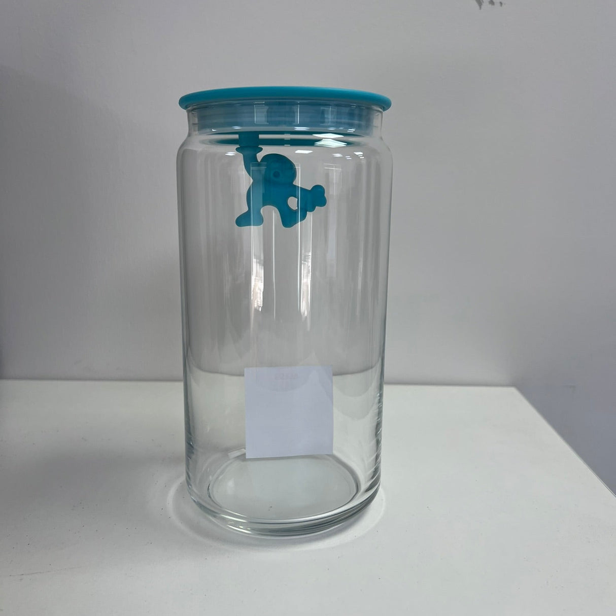 Alessi Gianni Glass Storage Jar, 140 cl - Blue (Minor Fault)