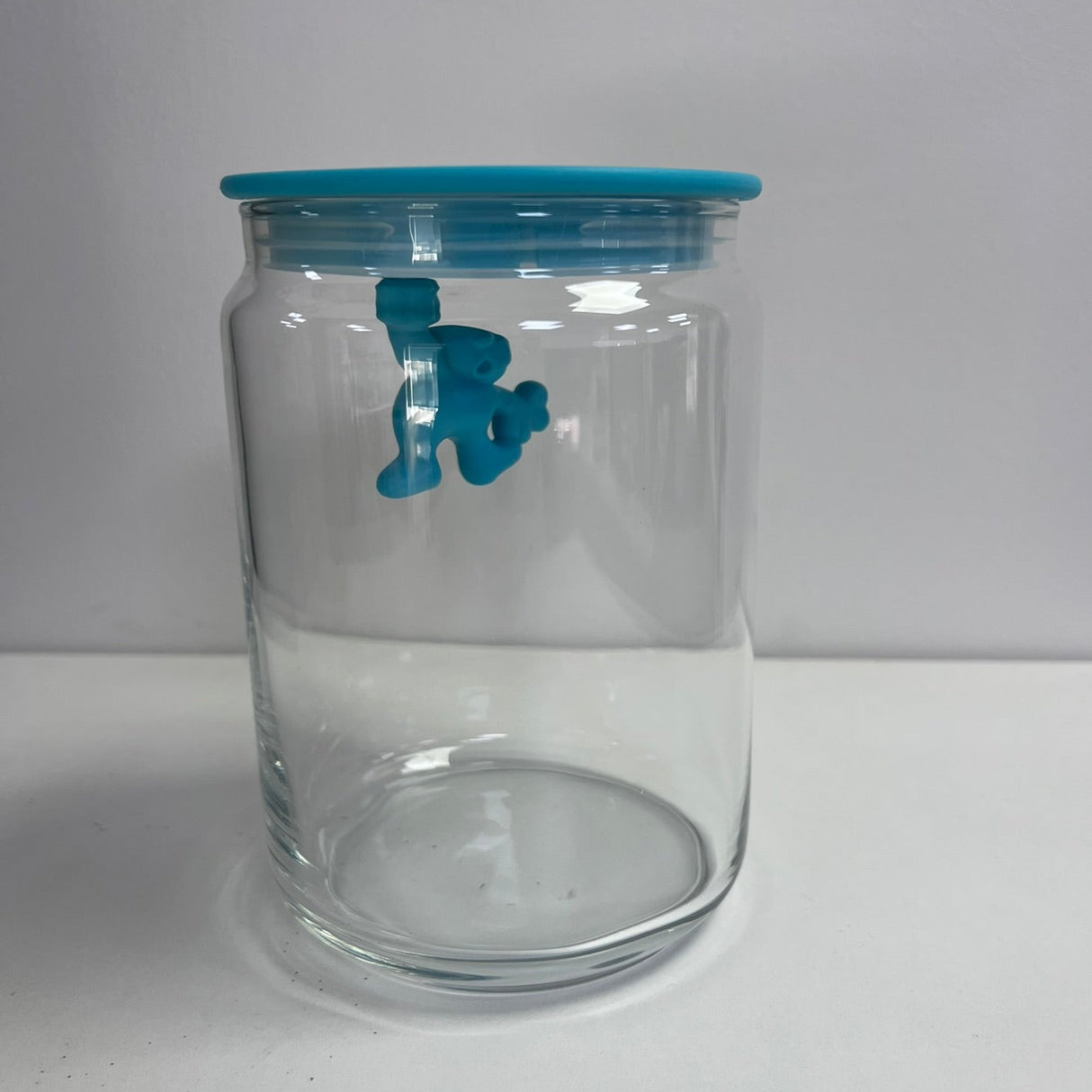 Alessi Gianni Glass Storage Jar 90 cl - Blue (Minor Fault)
