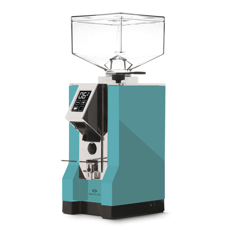 Eureka Mignon Specialista Coffee Grinder - Tiffany Blue/Chrome