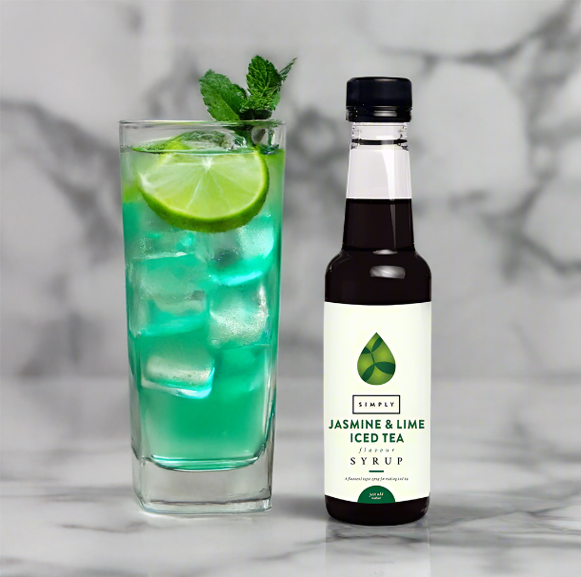 Simply Iced Tea Syrup 250ml - Jasmin & Lime I Redber