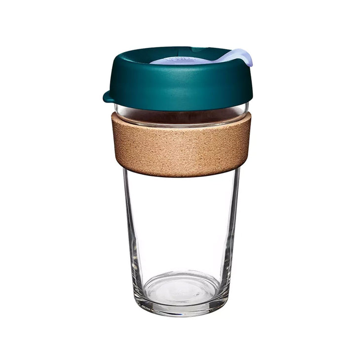 KeepCup Brew Cork Glass Reusable Coffee Cup L 16oz/454ml - Eventide