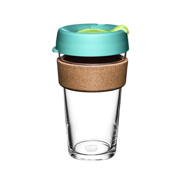 KeepCup Brew Cork Glass Reusable Coffee Cup L 16oz/454ml - Matcha