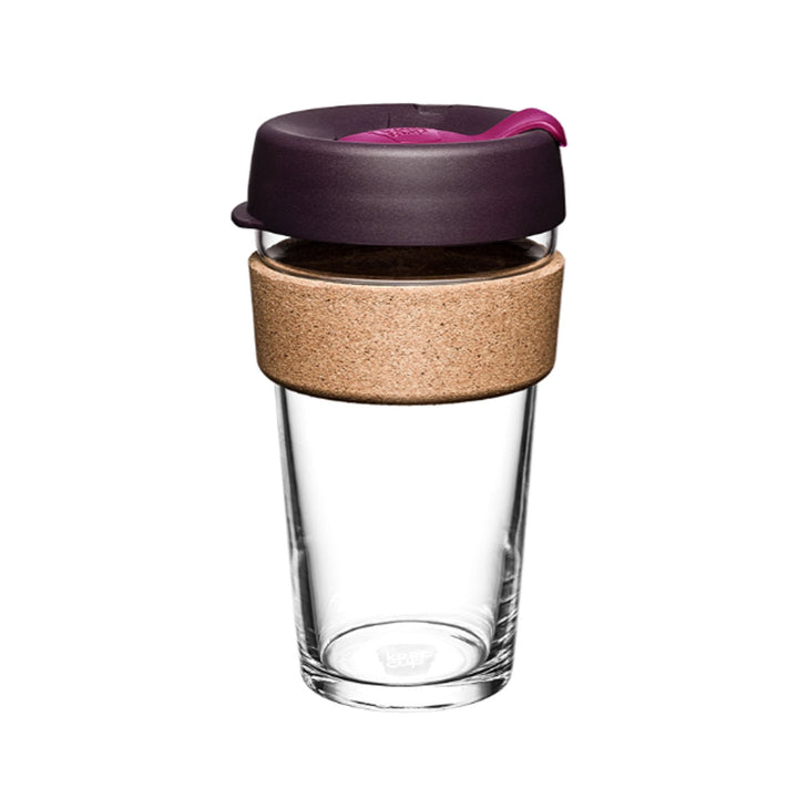 KeepCup Brew Cork Glass Reusable Coffee Cup L 16oz/454ml - Nutmeg
