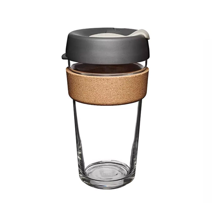 KeepCup Brew Cork Glass Reusable Coffee Cup L 16oz/454ml - Press