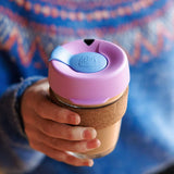 KeepCup Brew Cork Glass Reusable Coffee Cup M 12oz/340ml - Purple Moonlight