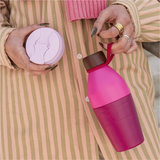 KeepCup Just Essentials Water Bottle18oz/530ml & Commuter Flip Lid Gift Box - Grenache Lilac