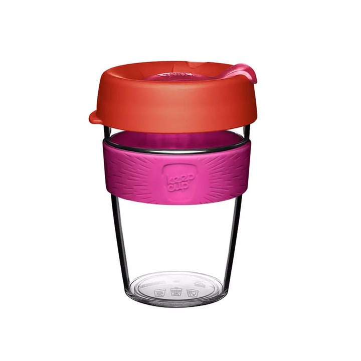 KeepCup Press Fit Original Clear Plastic Reusable Coffee Cup M 12oz/340ml - Daybreak