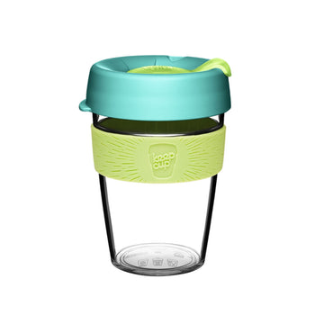 KeepCup Press Fit Original Clear Plastic Reusable Coffee Cup M 12oz/340ml - Matcha