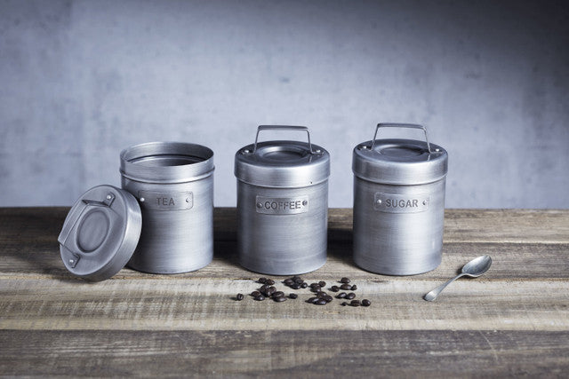 KitchenCraft Industrial Kitchen Vintage-Style Metal Coffee Canister
