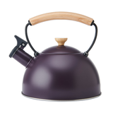 La Cafetière Whistling Kettle With Heat Resistant Wooden Handle, 1.6L - Purple
