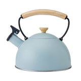 La Cafetière Whistling Kettle With Heat Resistant Wooden Handle, 1.6L - Sky Blue