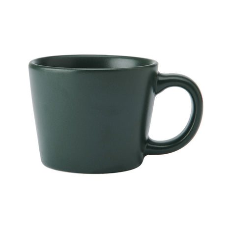 Dark green mug on a white background
