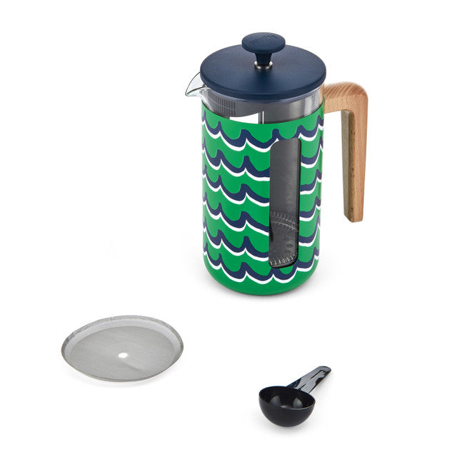 La Cafetière Pisa 8 Cup 1L Stainless Steel Cafetiere - Cyan Tides