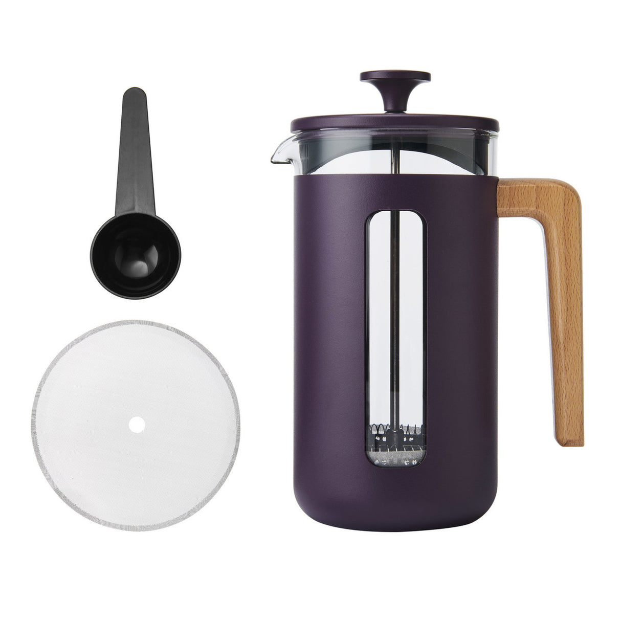 La Cafetière Pisa 8 Cup Cafetiere - Purple