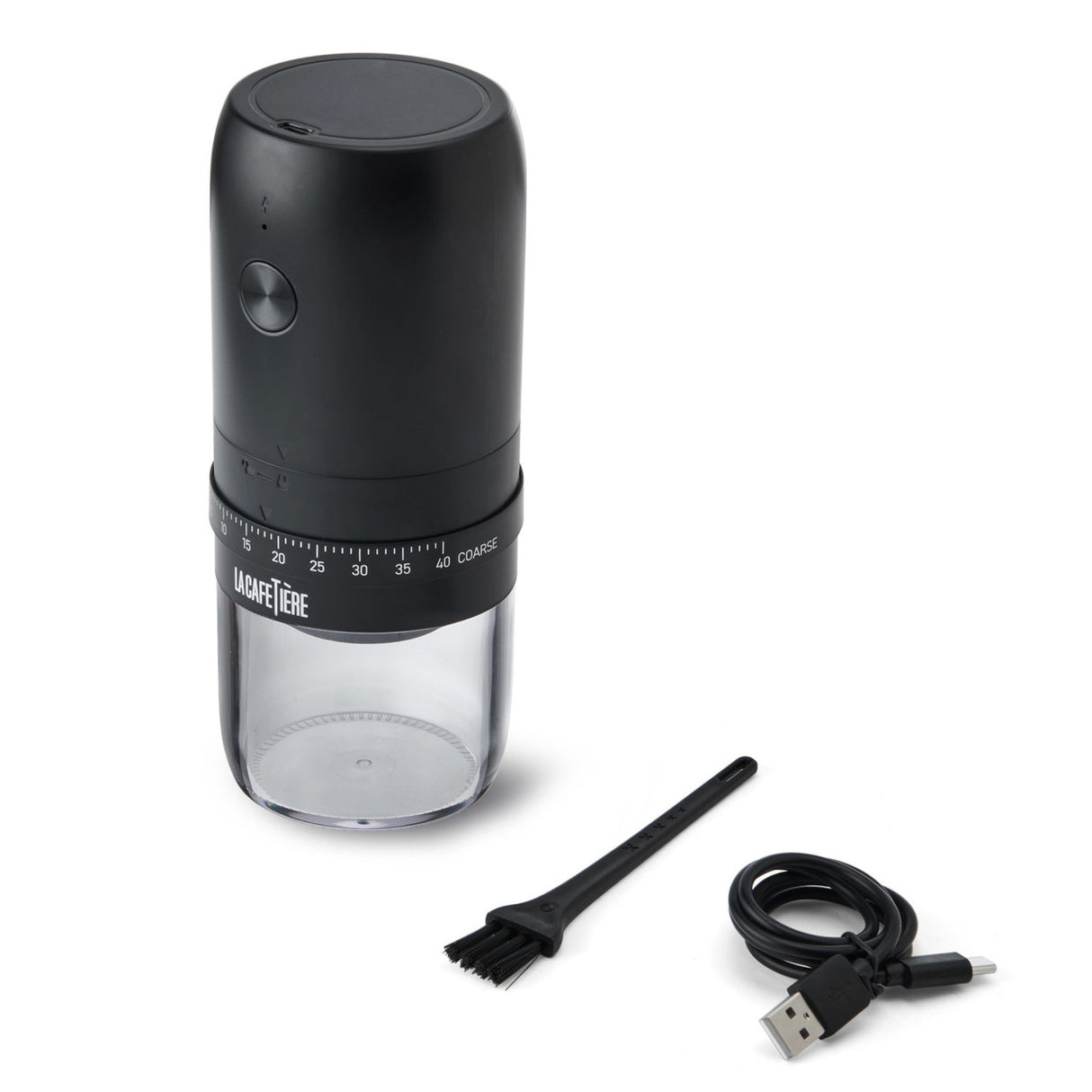 La Cafetière Portable Electric Ceramic Burr Coffee Grinder