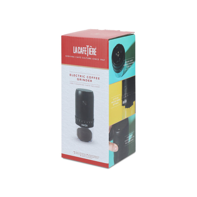 La Cafetière Portable Electric Ceramic Burr Coffee Grinder