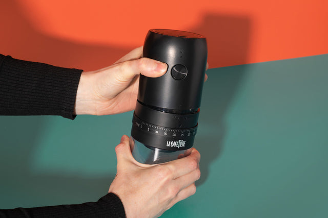 La Cafetière Portable Electric Ceramic Burr Coffee Grinder