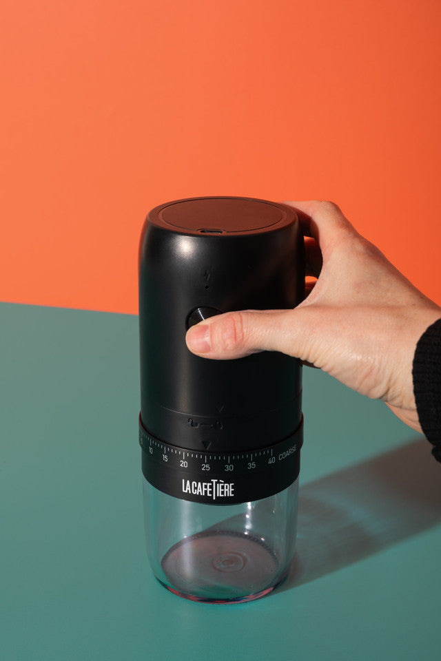 La Cafetière Portable Electric Ceramic Burr Coffee Grinder