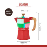 La Cafetière Venice 6 Cup Aluminium Stovetop Coffee Maker - Utopian Lines