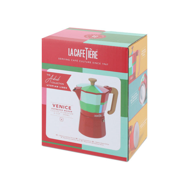 La Cafetière Venice 6 Cup Aluminium Stovetop Coffee Maker - Utopian Lines