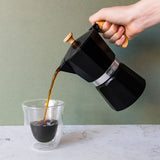 La Cafetière Venice Aluminium Stovetop Coffee Maker (6 Cup) - Black